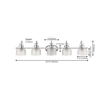 Virginia Metal/Glass LED Vanity Light